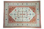 7.5x10 Vintage Distressed Oushak Carpet