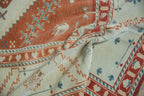 7.5x10 Vintage Distressed Oushak Carpet