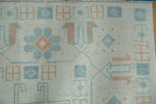 7x11.5 Vintage Distressed Oushak Carpet