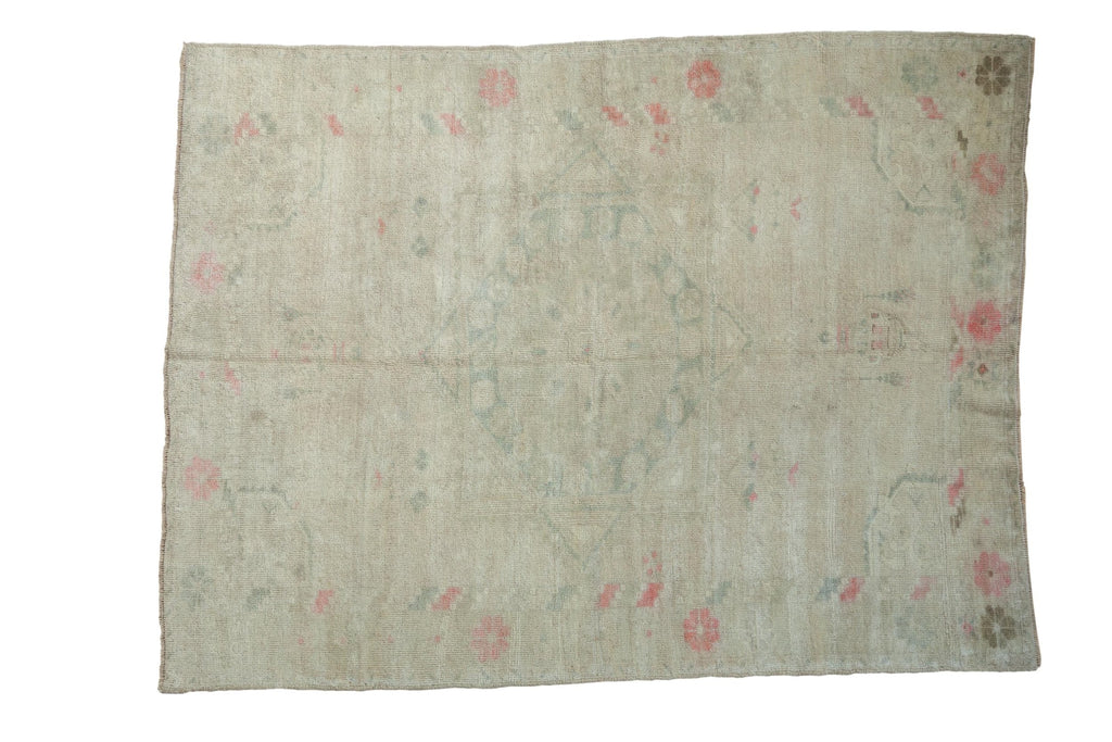 4.5x6 Vintage Distressed Oushak Rug