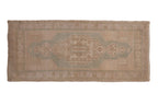 1.5x3.5 Vintage Distressed Oushak Rug Mat Runner