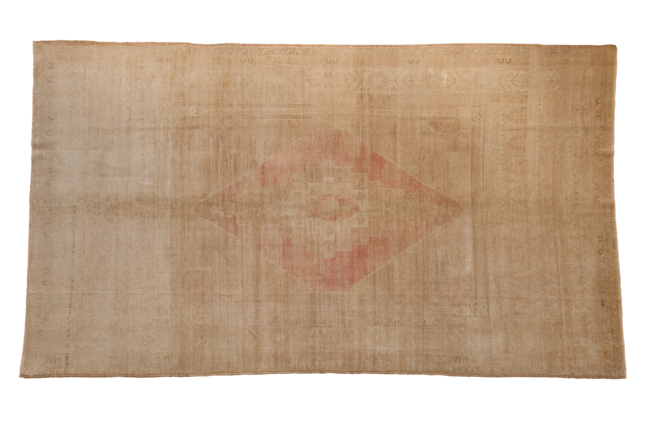 5.5x10 Vintage Distressed Oushak Carpet