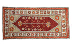 2.5x5.5 Vintage Distressed Oushak Rug Runner