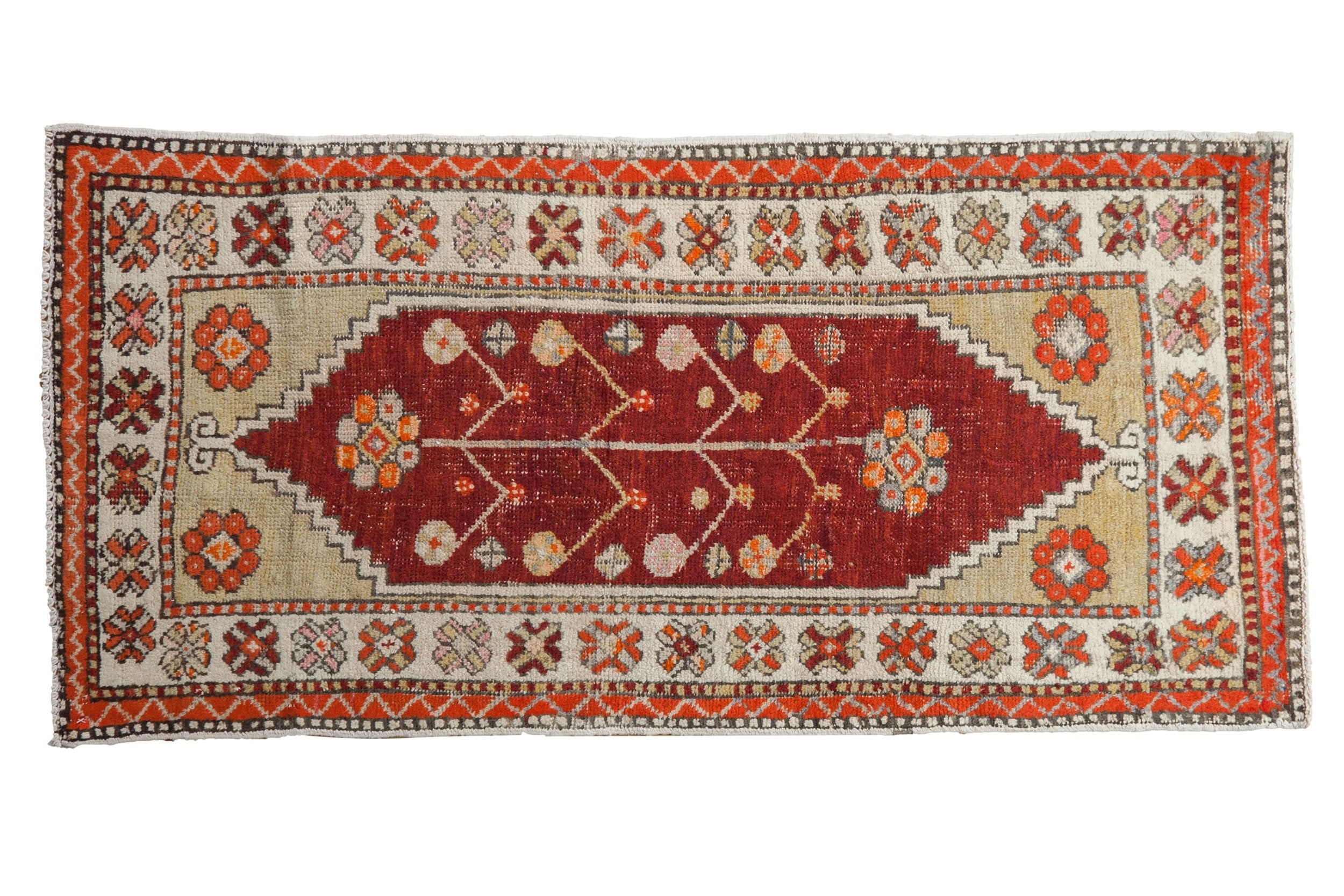 2.5x5.5 Vintage Distressed Oushak Rug Runner