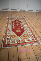 2.5x5.5 Vintage Distressed Oushak Rug Runner