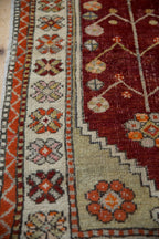 2.5x5.5 Vintage Distressed Oushak Rug Runner