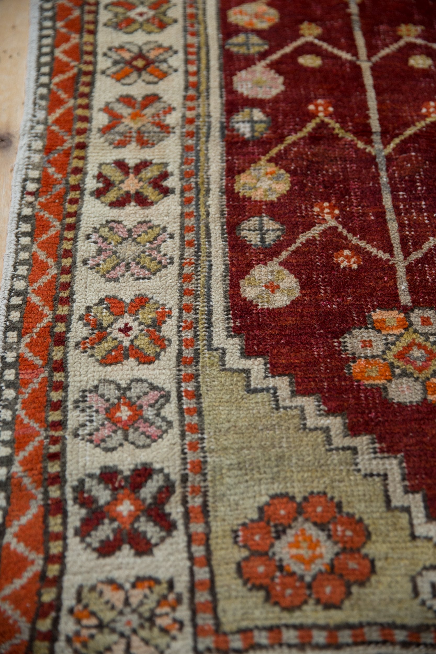 2.5x5.5 Vintage Distressed Oushak Rug Runner