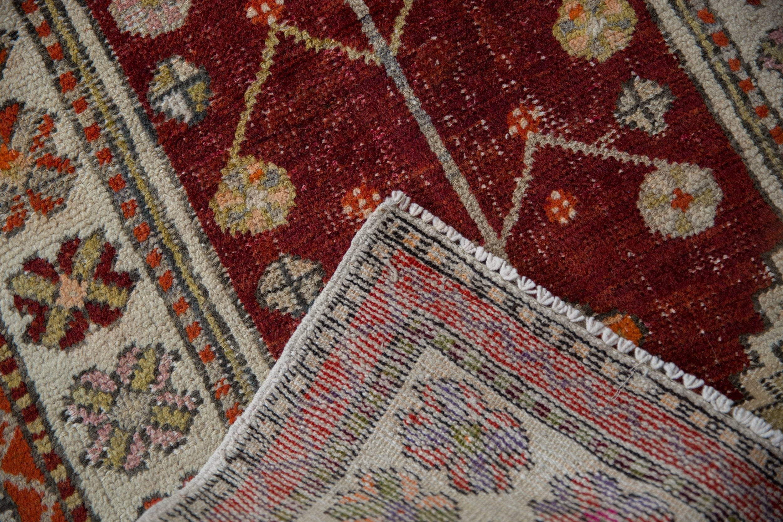 2.5x5.5 Vintage Distressed Oushak Rug Runner
