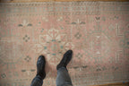 3.5x12.5 Vintage Distressed Karaja Rug Runner