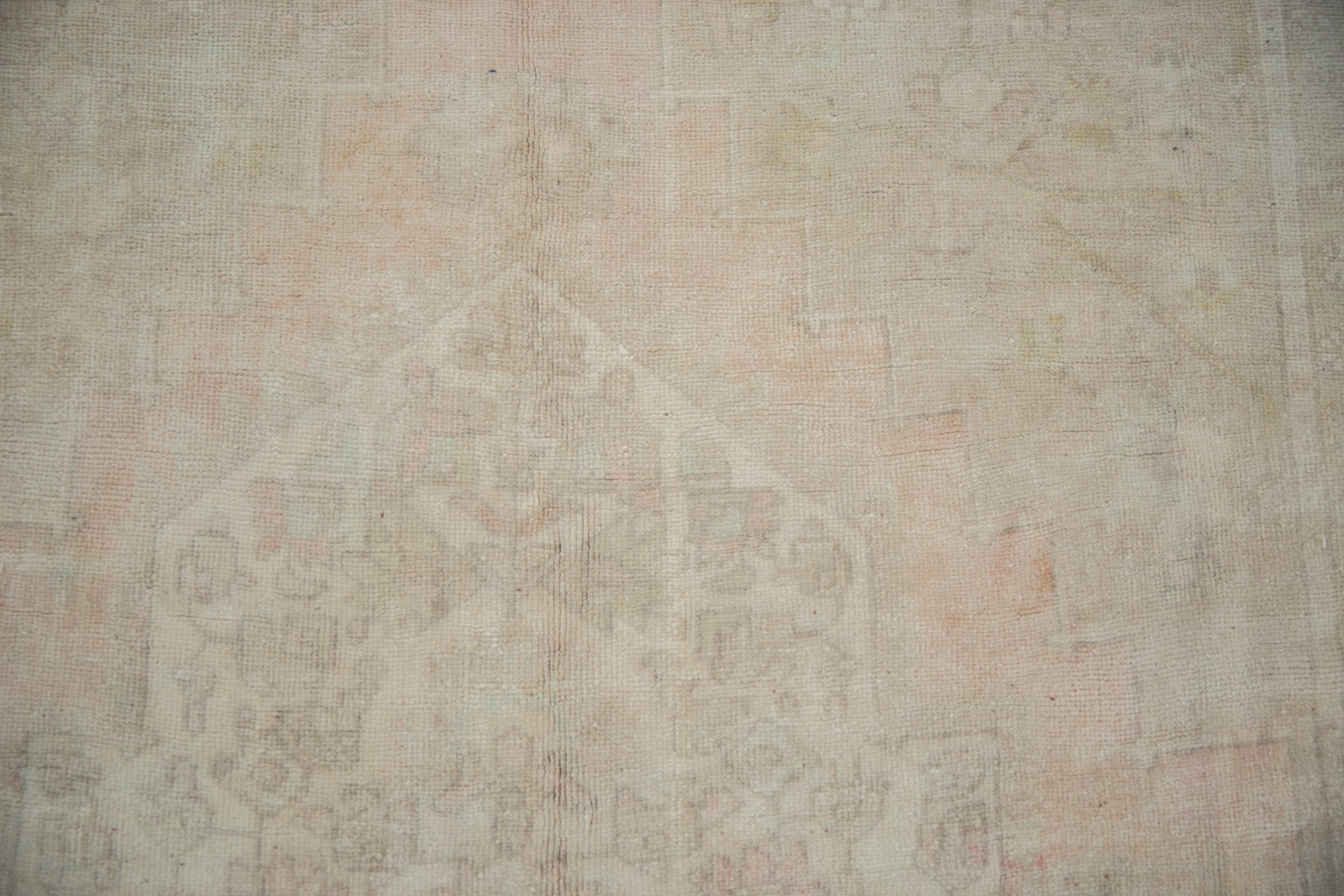 6x9.5 Vintage Distrsessed Oushak Carpet