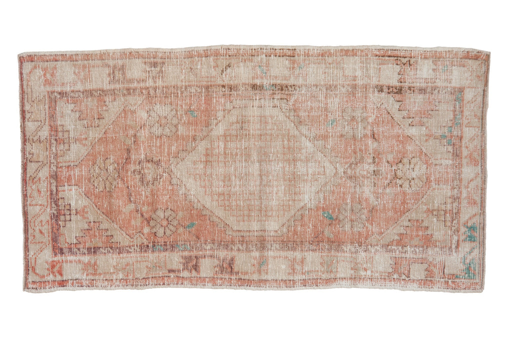 2.5x5 Vintage Distressed Oushak Rug Runner