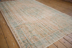 6x9.5 Vintage Distressed Oushak Carpet