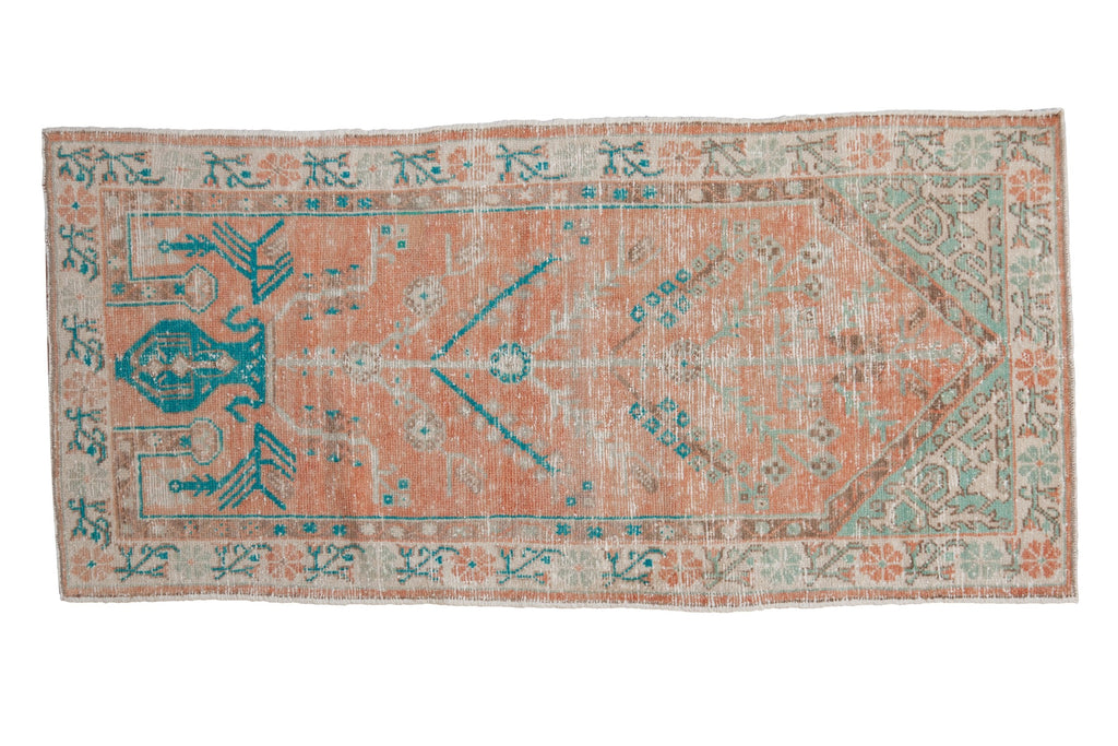 2.5x5.5 Vintage Distressed Oushak Rug Runner