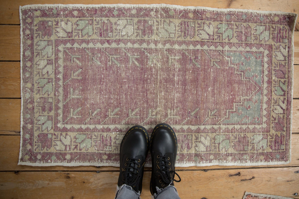2x3.5 Vintage Distressed Oushak Rug
