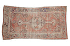 2x4 Vintage Distressed Oushak Rug Runner