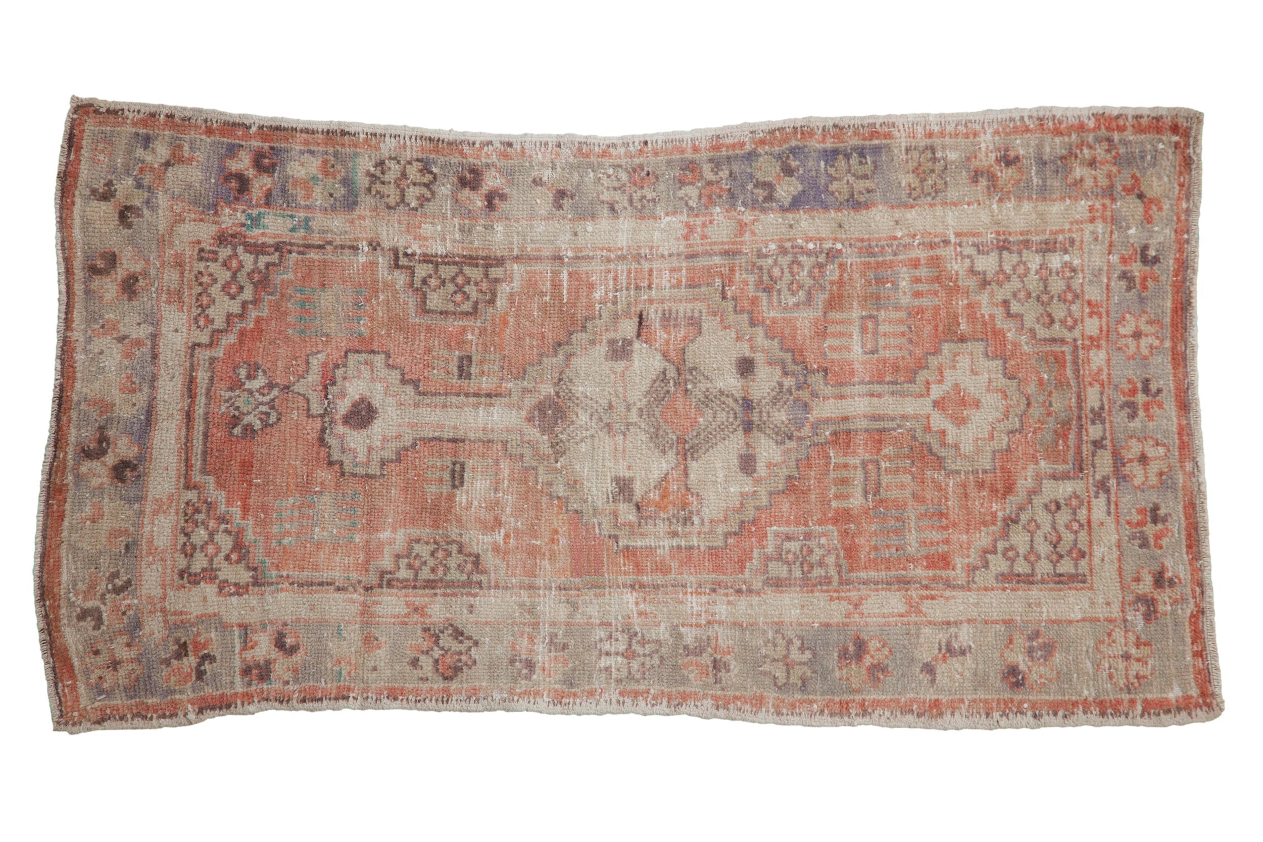 2x4 Vintage Distressed Oushak Rug Runner