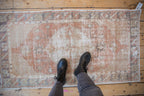 2.5x5 Vintage Distressed Oushak Rug Runner
