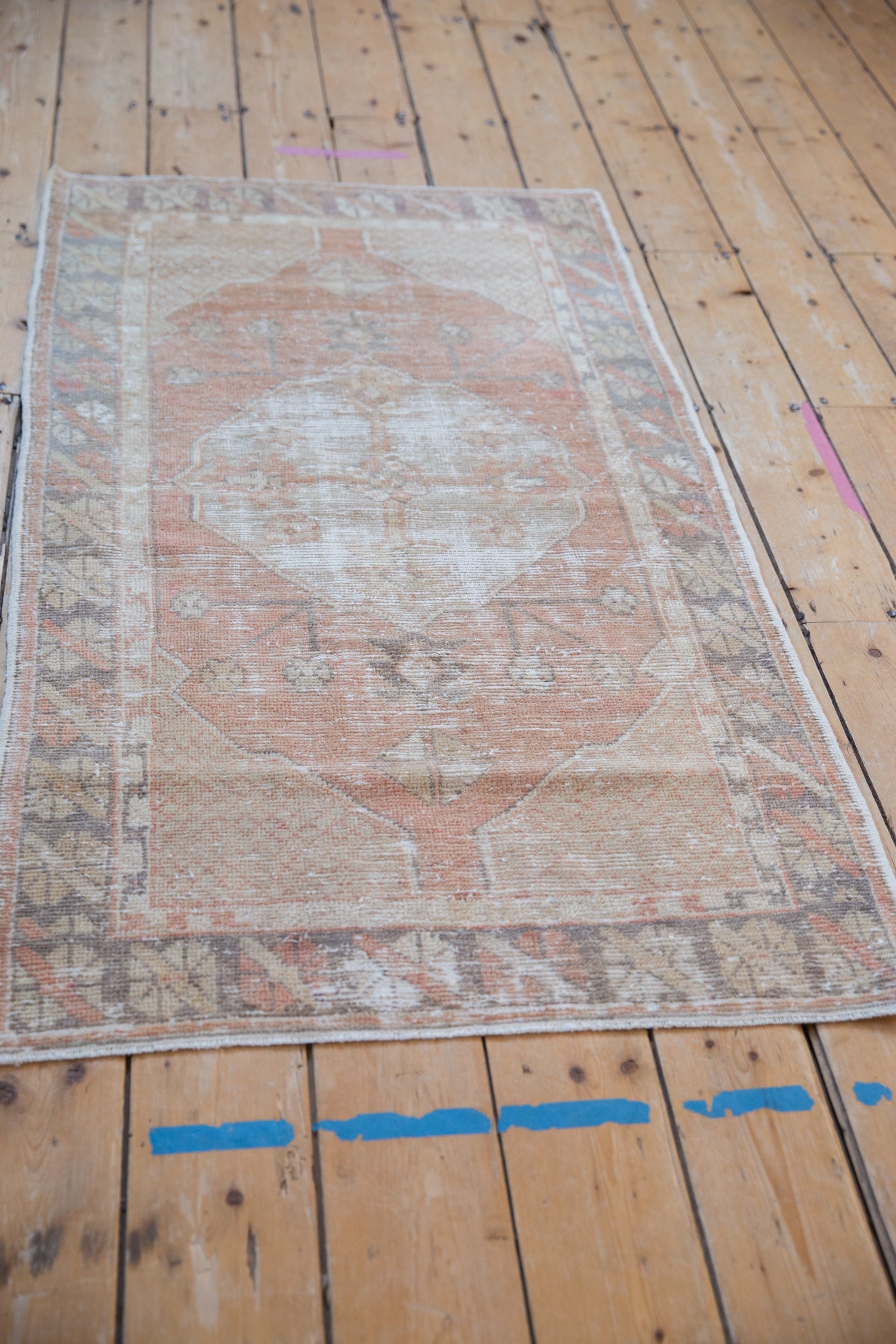 2.5x5 Vintage Distressed Oushak Rug Runner