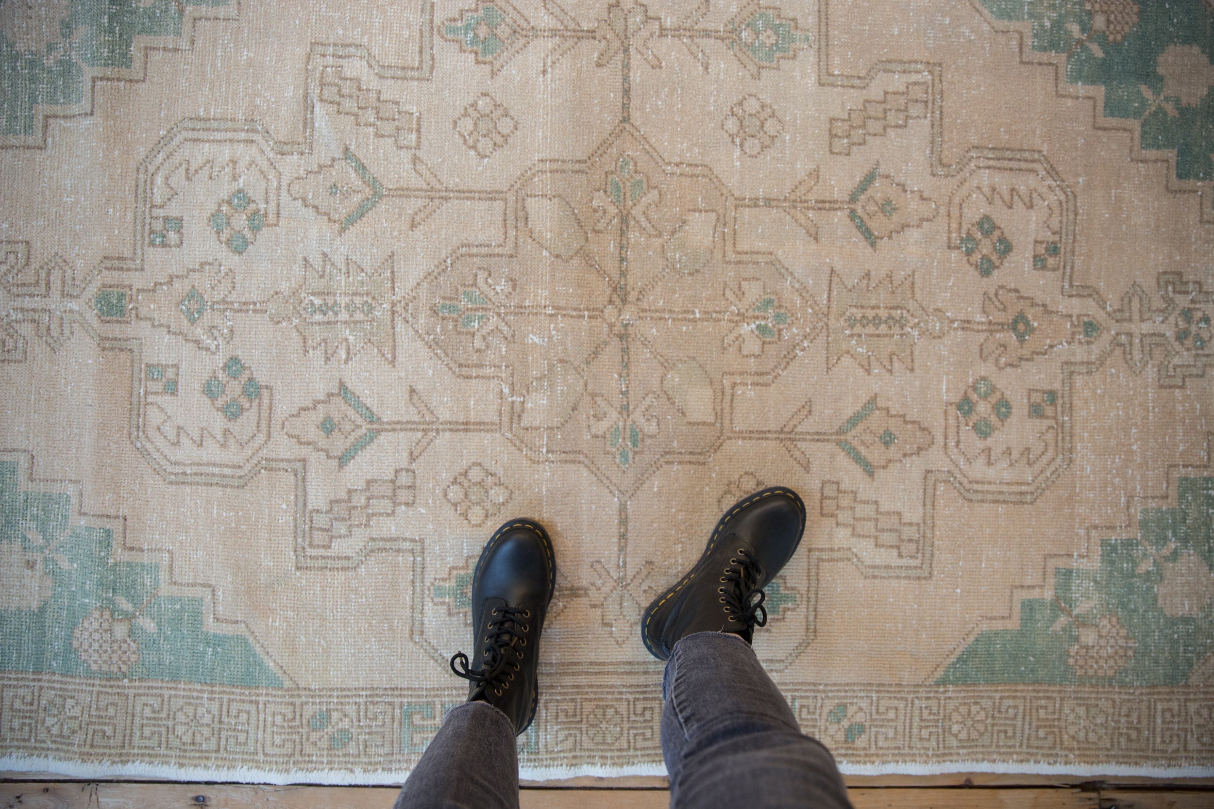 4x8 Vintage Distressed Oushak Rug Runner
