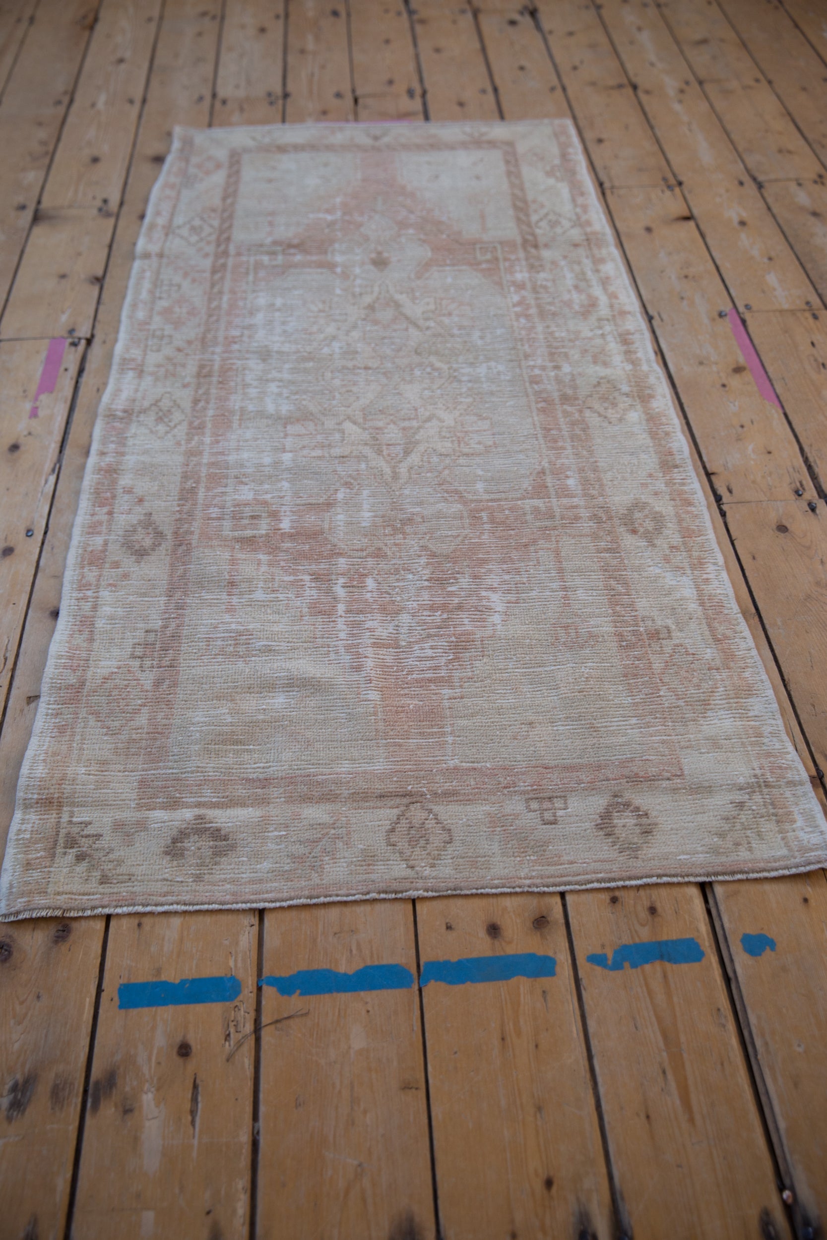 2.5x5.5 Vintage Distressed Oushak Rug Runner