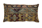 Antique Kerman Rug Fragment Lumbar Pillow