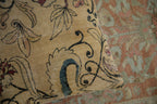Antique Kerman Rug Fragment Pillow