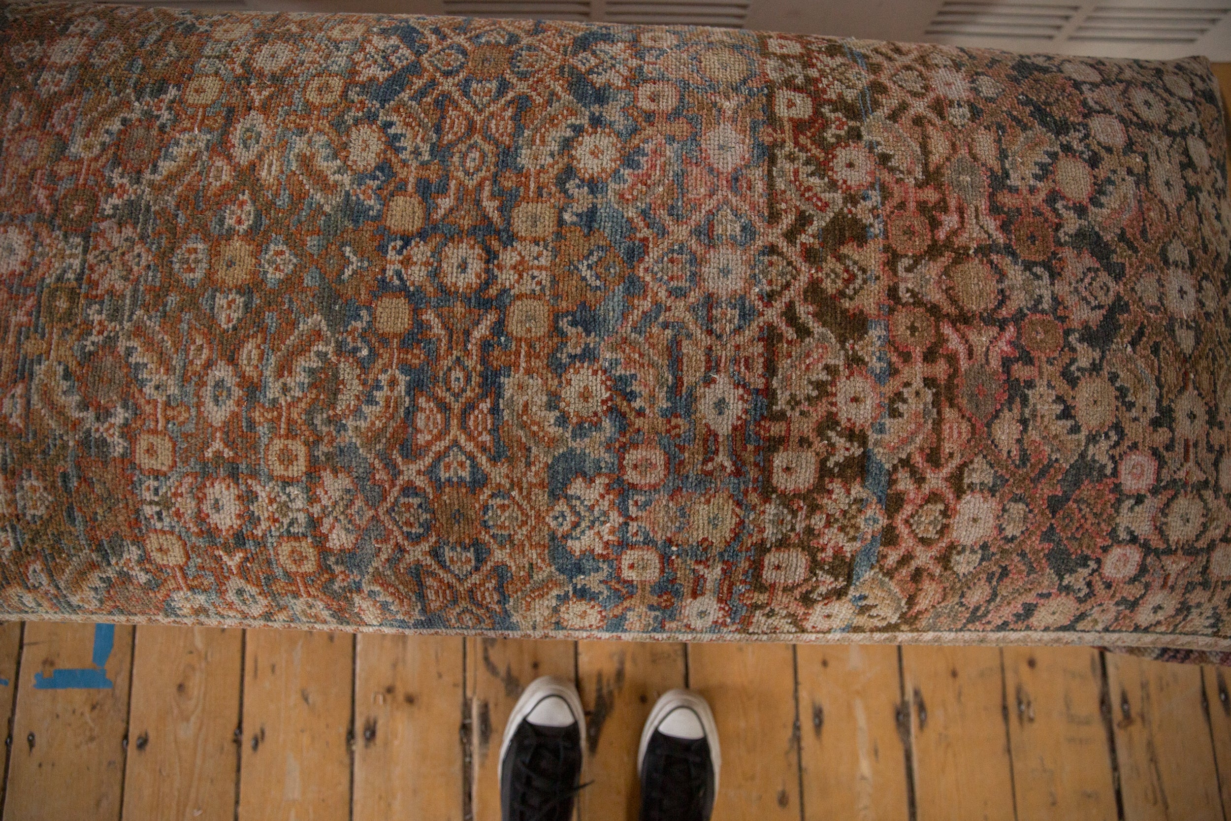 Vintage Persian Rug Ottoman Coffee Table