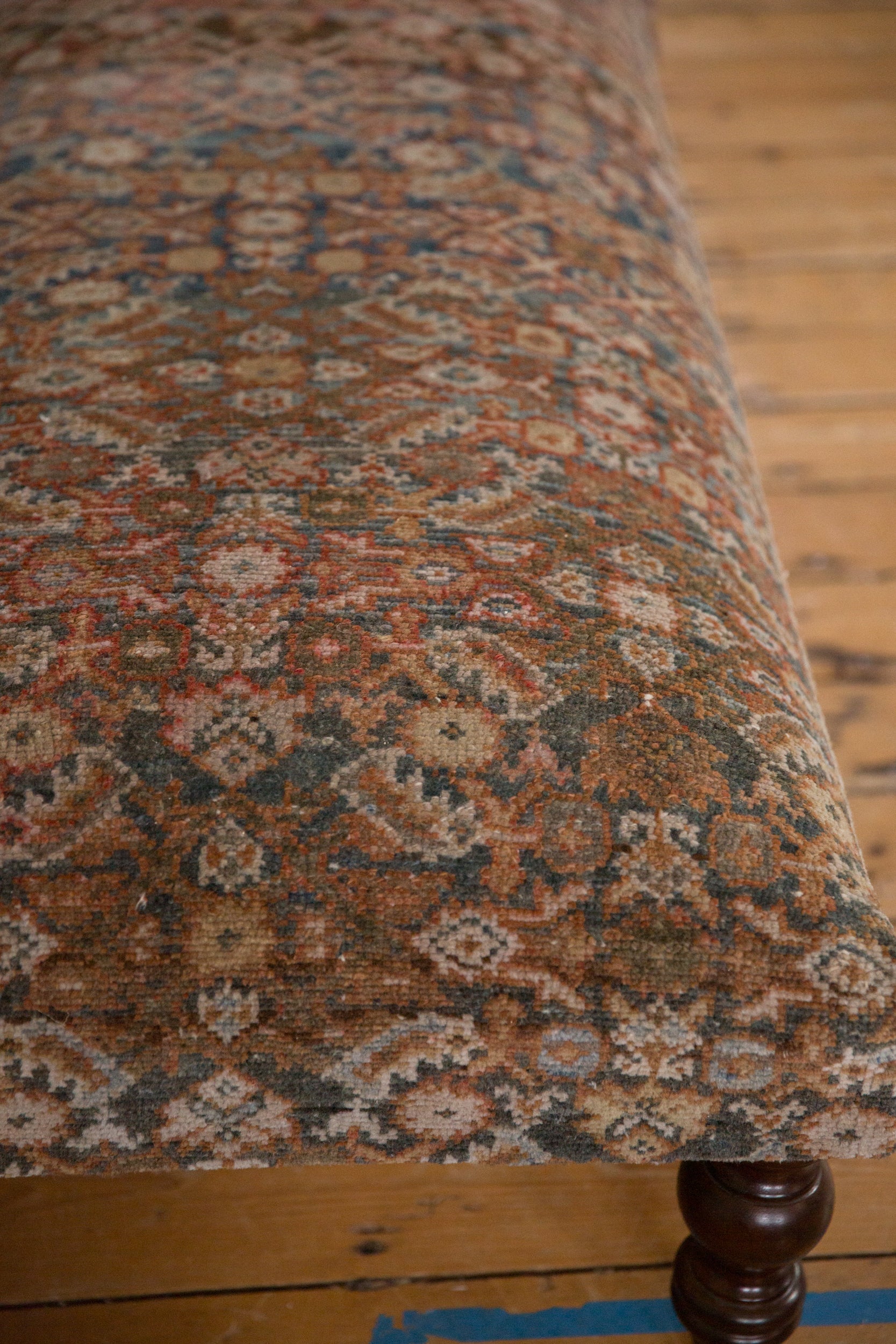 Vintage Persian Rug Ottoman Coffee Table