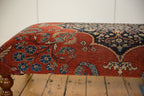 Reclaimed Antique Persian Rug Ottoman Coffee Table
