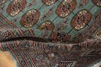 4x4.5 Vintage Fine Bokhara Square Rug