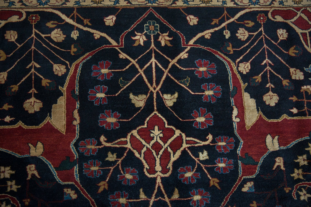 10x14 Vintage Indian Bijar Design Carpet