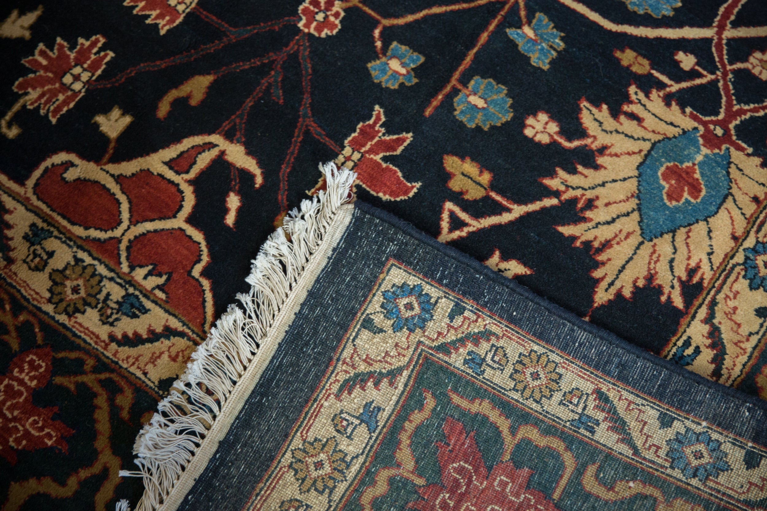 10x14 Vintage Indian Bijar Design Carpet