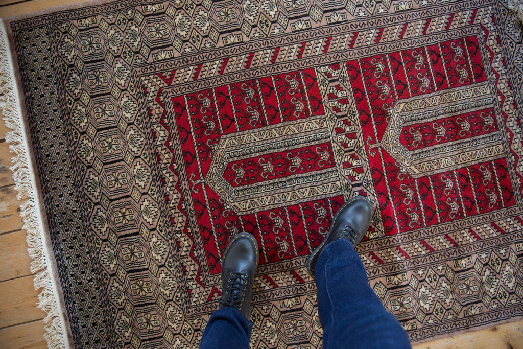 4x6 Vintage Fine Pakistani Turkmen Design Rug