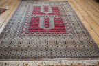4x6 Vintage Fine Pakistani Turkmen Design Rug