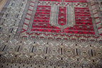 4x6 Vintage Fine Pakistani Turkmen Design Rug