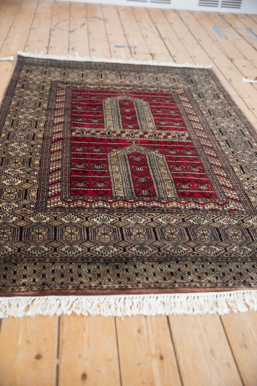 4x6 Vintage Fine Pakistani Turkmen Design Rug
