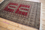 4x6 Vintage Fine Pakistani Turkmen Design Rug