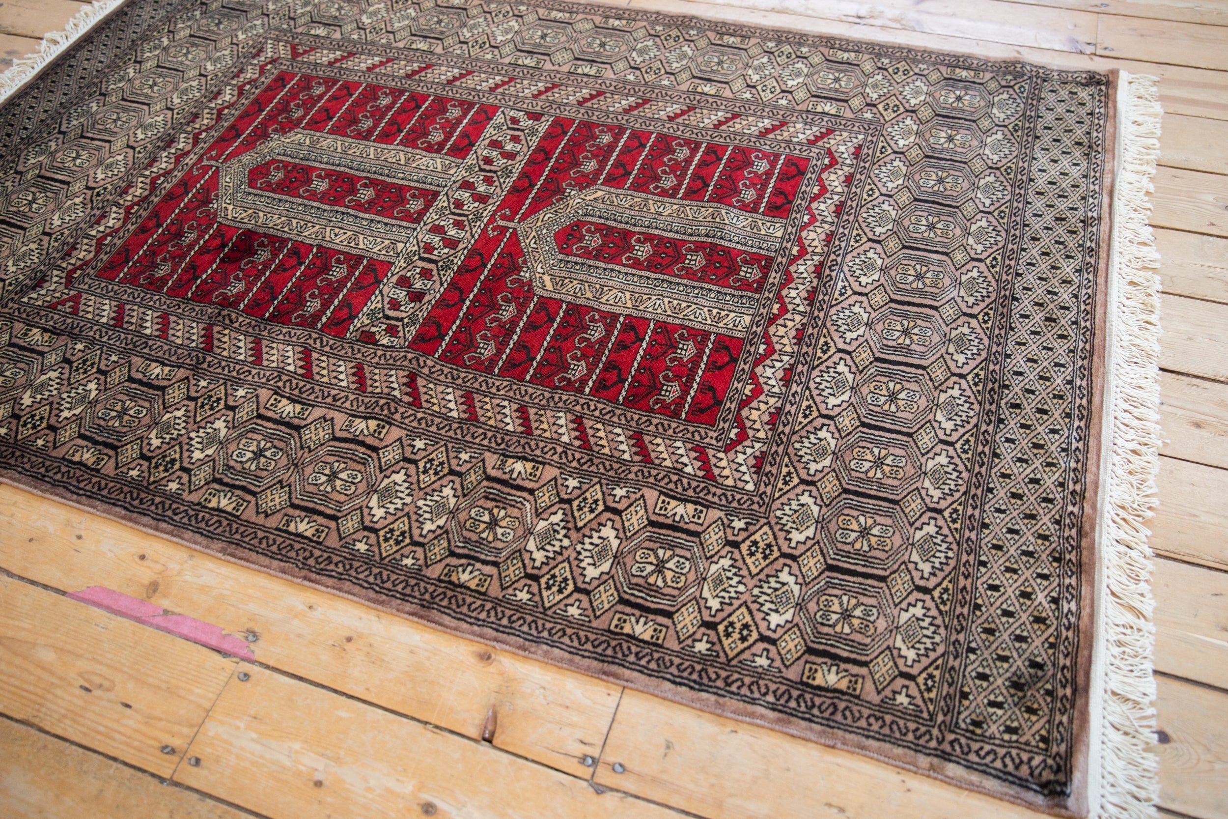 4x6 Vintage Fine Pakistani Turkmen Design Rug