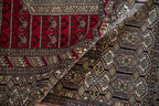 4x6 Vintage Fine Pakistani Turkmen Design Rug