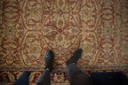6x9 Vintage Indian Bijar Design Carpet