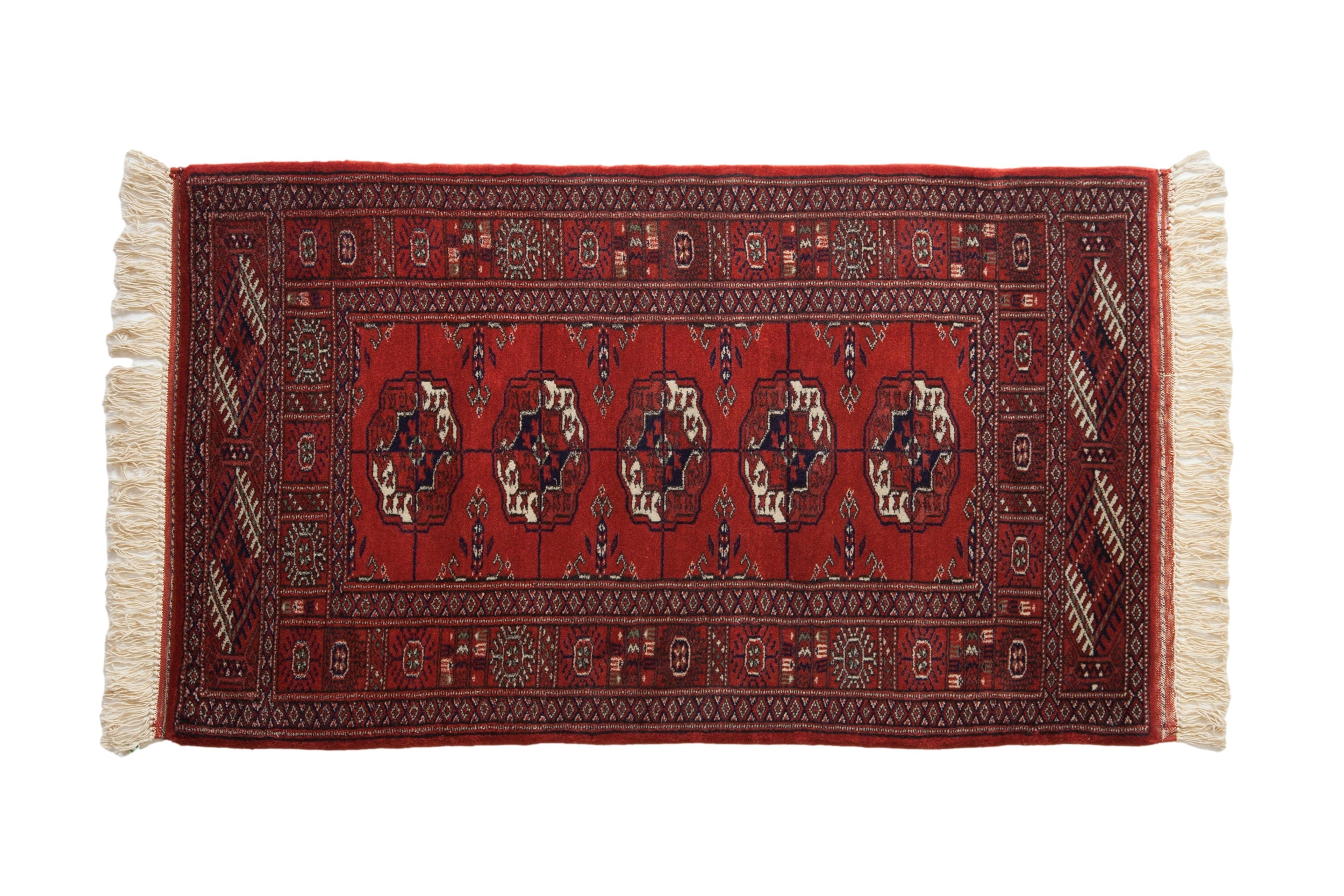 2.5x4 Vintage Fine Bokhara Rug Runner