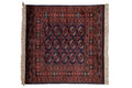 5x5 Vintage Fine Bokhara Square Rug