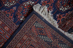5x5 Vintage Fine Bokhara Square Rug