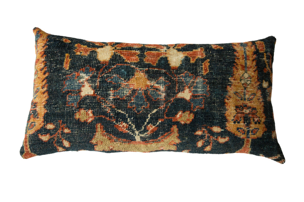 Antique Ziegler Mahal Rug Fragment Pillow