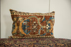Antique Ziegler Mahal Rug Fragment Pillow