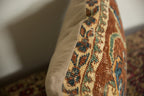Antique Ziegler Mahal Rug Fragment Pillow