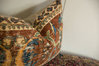Antique Ziegler Mahal Rug Fragment Pillow
