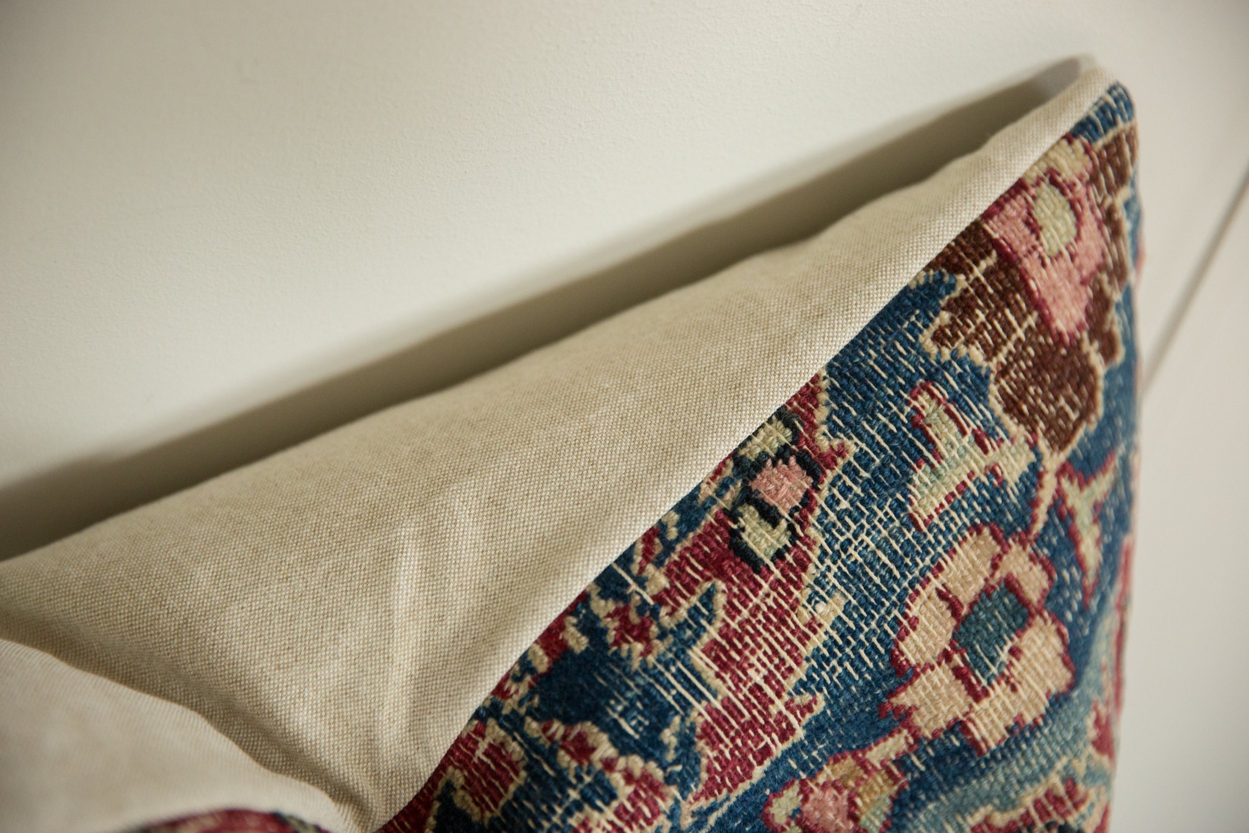 Vintage Meshed Rug Fragment Pillow