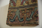 Decorative Cork Board Antique Kerman Rug Fragment Art