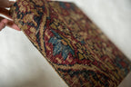 Decorative Cork Board Antique Kerman Rug Fragment Art